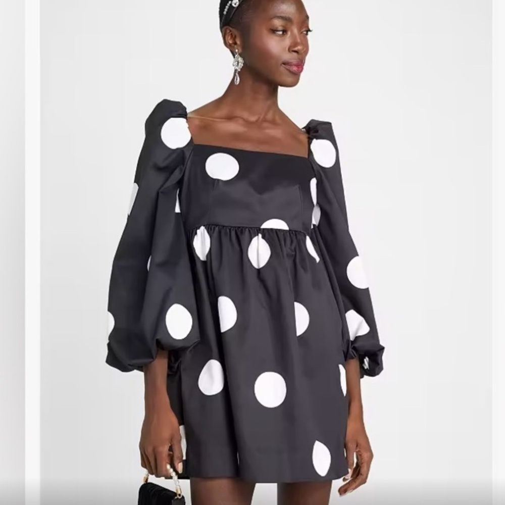 NWD Kate Spade Black and White Polka Dot Dress